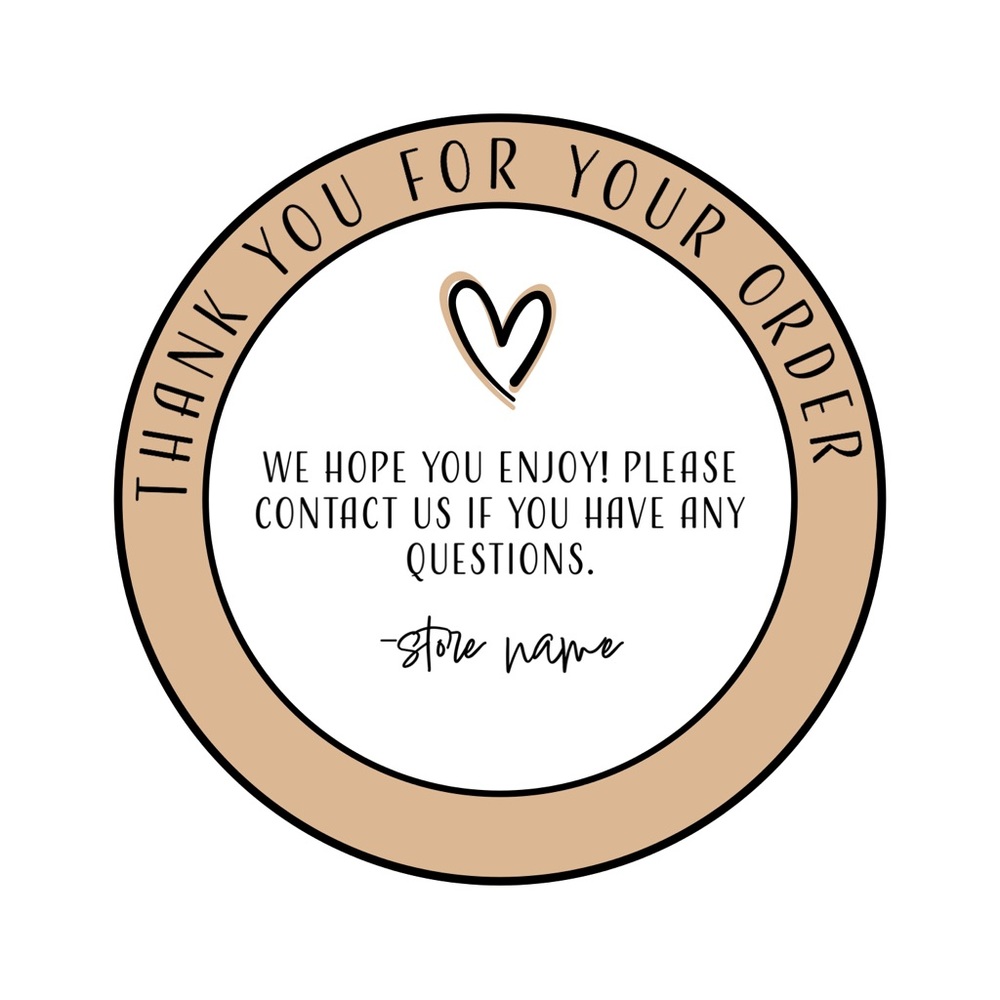 Thank You Stickers (personalize)